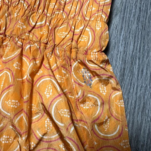 Free People Movement The Way Home Orange Print Shorts - Picture 3 of 6